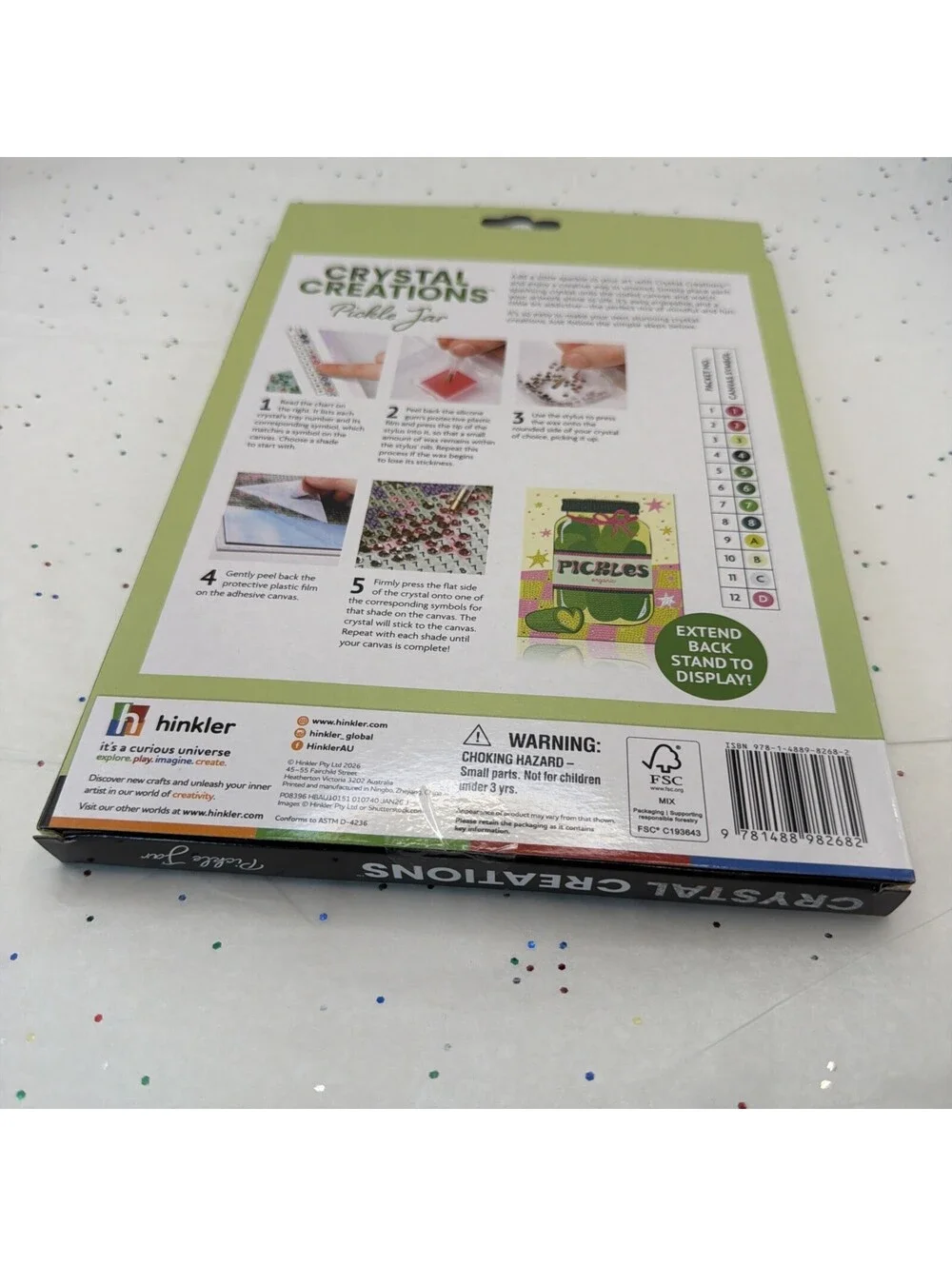 ArtMaker Crystal Creations Pickle Jar Diamond Painting Kit 2300+ Crystals New